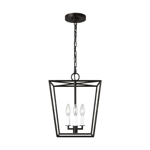 Viota Three Light Lantern in Aged Iron (454|EC1353AI)