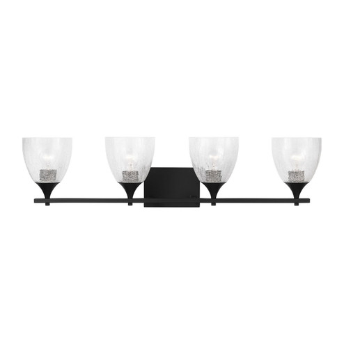 Toffino Four Light Vanity in Midnight Black (454|DJV1024MBKCKG) Toffino Four Light Vanity in Midnight Black (454|DJV1024MBKCKG)