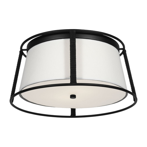 Cortes Two Light Flush Mount in Midnight Black (454|DJF1002MBK)