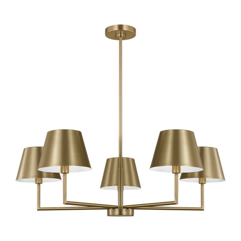Ender Five Light Chandelier in Satin Brass (454|DJC1265SB)
