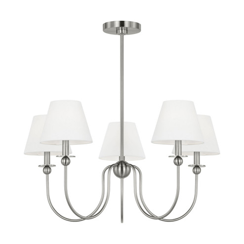 Elsay Five Light Chandelier in Brushed Nickel (454|DJC1255BS)