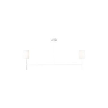 Key Two Light Linear Chandelier in Matte White (454|BC1012MWT)