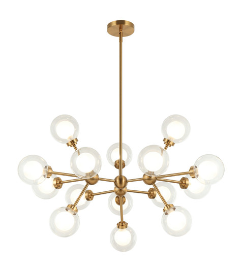 SOLARIS LED Pendant in Aged Gold Brass (423|C33015AG)