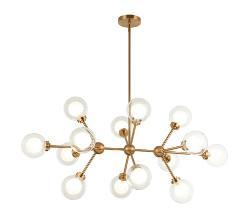 SOLARIS LED Pendant in Aged Gold Brass (423|C33014AG)