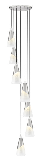 Aimie Seven Light Chandelier in Brushed Nickel (224|828P7-7R-BN)