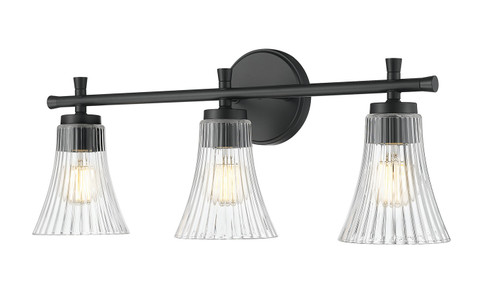 Belle Three Light Vanity in Matte Black (224|7519-3V-MB)