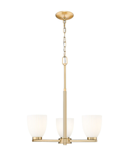 Naya Three Light Chandelier in Modern Gold (224|7518-3MGLD)