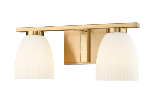 Naya Two Light Vanity in Modern Gold (224|7518-2V-MGLD)