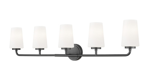 Montford Five Light Vanity in Matte Black (224|7005-5V-MB)