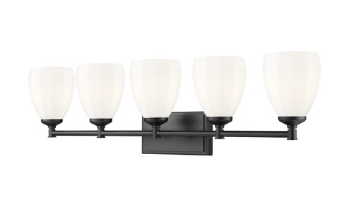 Oren Five Light Vanity in Matte Black (224|7004-5V-MB)