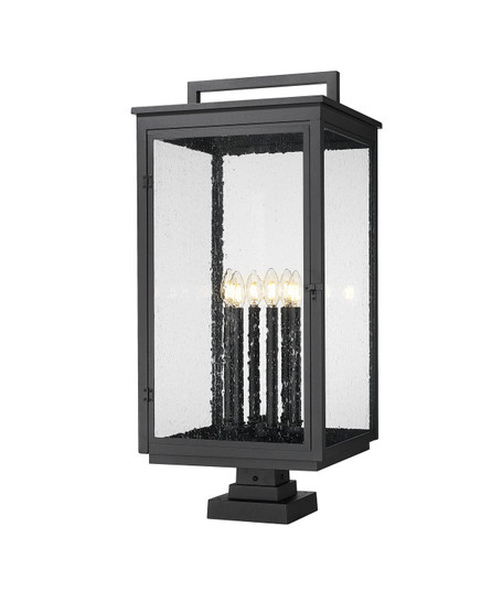 Hartwell Six Light Outdoor Pier Mount in Sand Black (224|5019PHXXLS-SQPM-BK)