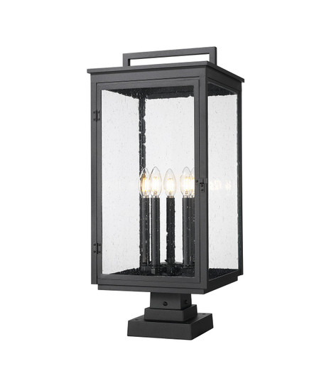 Hartwell Five Light Outdoor Pier Mount in Sand Black (224|5019PHXLS-SQPM-BK)