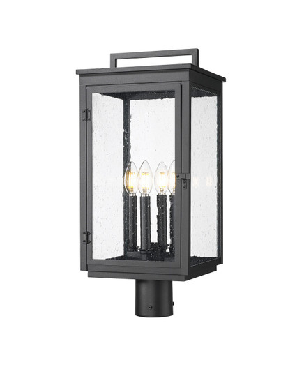 Hartwell Four Light Outdoor Post Mount in Sand Black (224|5019PHBR-BK)