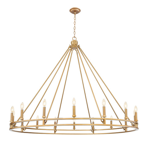 Dennison 16 Light Chandelier in Signature Brass (224|4005-16SBR)