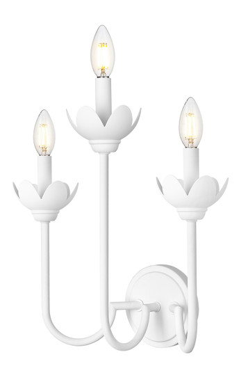 Allistair Three Light Wall Sconce in Tundra White (224|352-3S-TW)