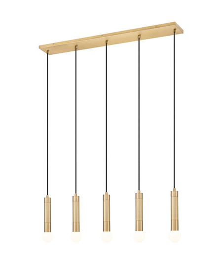 Stari Five Light Linear Chandelier in Modern Gold (224|1956P-5L-MGLD)