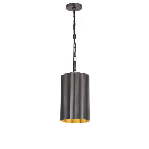 Allegra One Light Mini Pendant in Gunmetal / Gold (16|39131GMGLD)