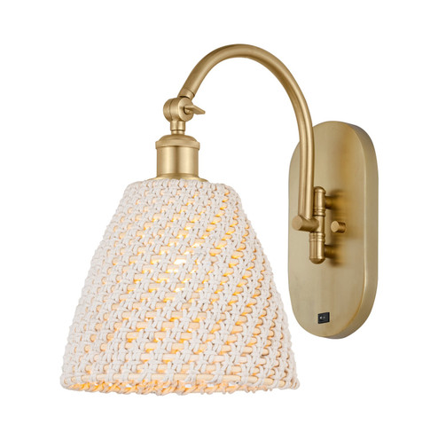 Ballston One Light Wall Sconce in Satin Gold (405|918-1W-SG-NBD-9-NAT)
