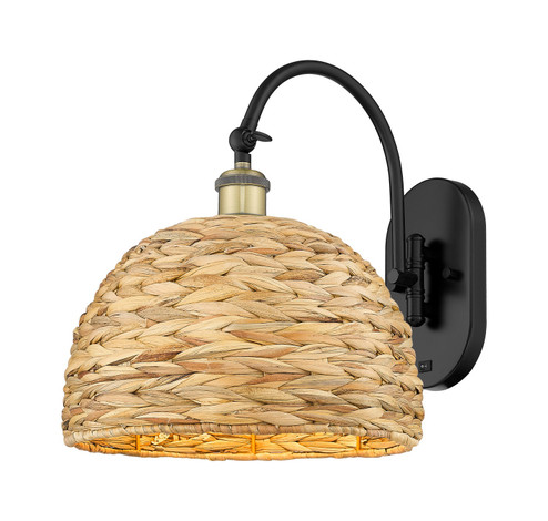 Ballston One Light Wall Sconce in Black Antique Brass (405|918-1W-BAB-RBD-12-NAT)