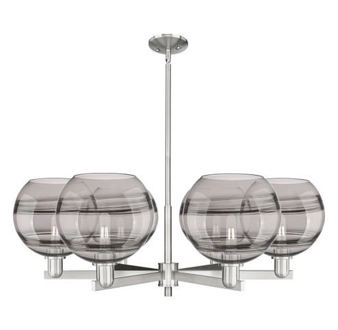 Arcadia Six Light Chandelier in Satin Nickel (405|716-6CR-SN-G556-10SM)