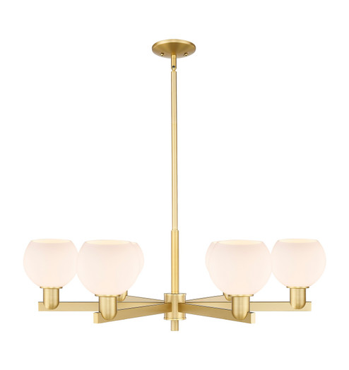 Arcadia Six Light Chandelier in Satin Gold (405|716-6CR-SG-G121-6)