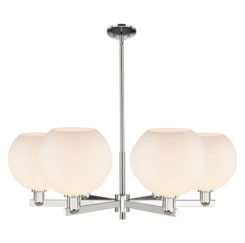 Arcadia Six Light Chandelier in Polished Nickel (405|716-6CR-PN-G121-10)