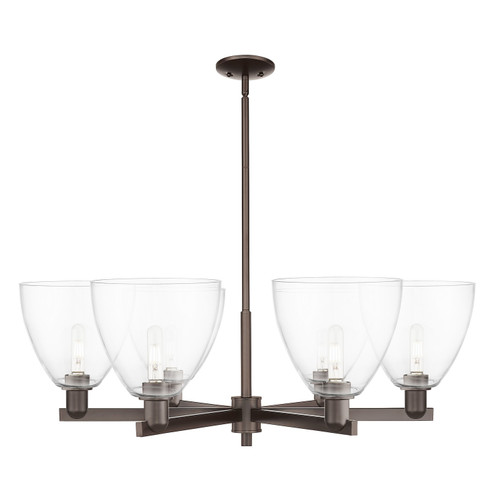 Arcadia Six Light Chandelier in Oil Rubbed Bronze (405|716-6CR-OB-GBD-92)