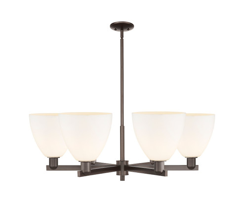 Arcadia Six Light Chandelier in Oil Rubbed Bronze (405|716-6CR-OB-GBD-91)