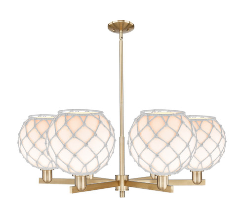 Arcadia Six Light Chandelier in Champagne Bronze (405|716-6CR-CB-G121-10RW)