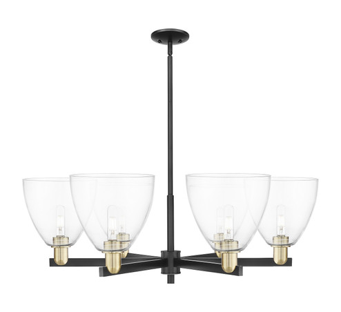 Arcadia Six Light Chandelier in Black Antique Brass (405|716-6CR-BAB-GBD-92)