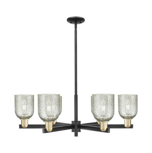 Arcadia Six Light Chandelier in Black Antique Brass (405|716-6CR-BAB-G259)