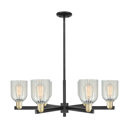 Arcadia Six Light Chandelier in Black Antique Brass (405|716-6CR-BAB-G2511)