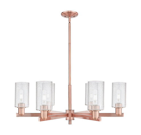 Arcadia Six Light Chandelier in Antique Copper (405|716-6CR-AC-G804)