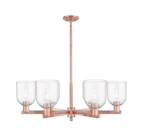 Arcadia Six Light Chandelier in Antique Copper (405|716-6CR-AC-G558-6CL)
