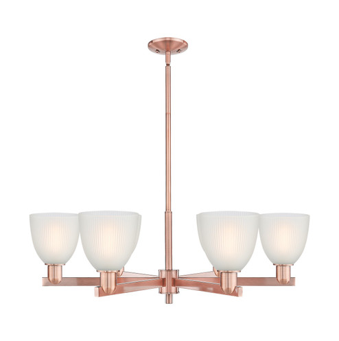 Arcadia Six Light Chandelier in Antique Copper (405|716-6CR-AC-G381)