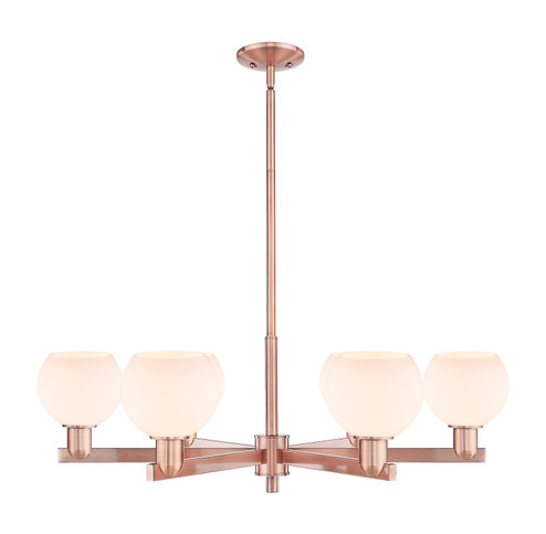Arcadia Six Light Chandelier in Antique Copper (405|716-6CR-AC-G121-6)