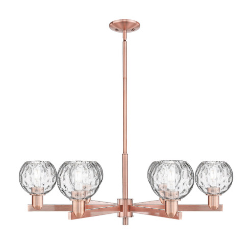 Arcadia Six Light Chandelier in Antique Copper (405|716-6CR-AC-G1215-6)
