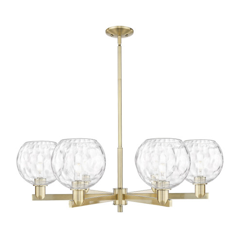 Arcadia Six Light Chandelier in Antique Brass (405|716-6CR-AB-G1215-8)