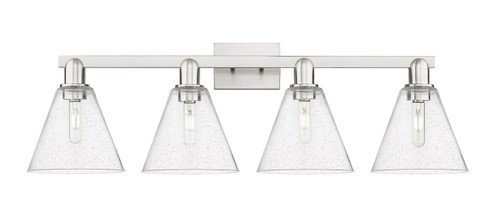 Arcadia Four Light Bath Vanity in Brushed Satin Nickel (405|716-4W-SN-GBC-84)