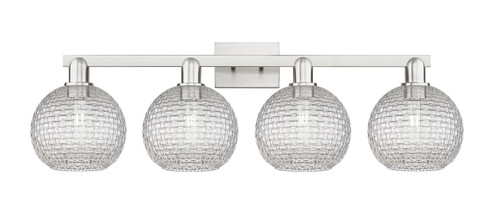 Arcadia Four Light Bath Vanity in Brushed Satin Nickel (405|716-4W-SN-G122C-8CL)