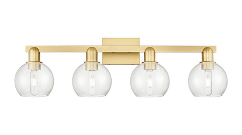 Arcadia Four Light Bath Vanity in Satin Gold (405|716-4W-SG-G124-6)