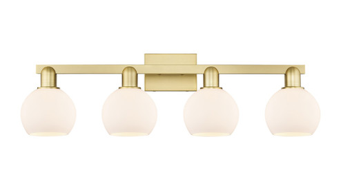 Arcadia Four Light Bath Vanity in Satin Gold (405|716-4W-SG-G121-6)