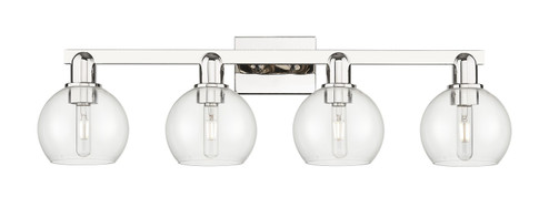 Arcadia Four Light Bath Vanity in Polished Nickel (405|716-4W-PN-G122-6)