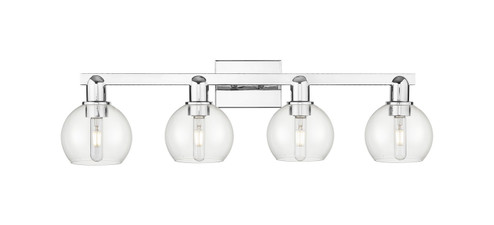 Arcadia Four Light Bath Vanity in Polished Chrome (405|716-4W-PC-G122-6)
