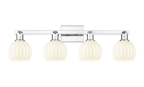 Arcadia Four Light Bath Vanity in Polished Chrome (405|716-4W-PC-G1217-6WV)