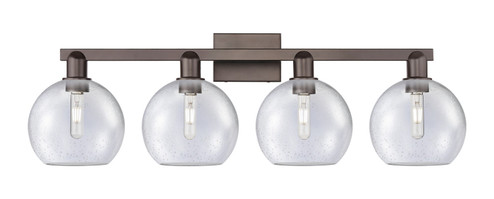Arcadia Four Light Bath Vanity in Oil Rubbed Bronze (405|716-4W-OB-G124-8)