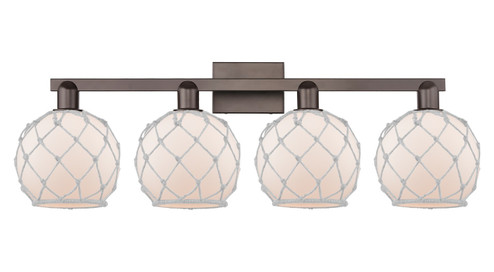 Arcadia Four Light Bath Vanity in Oil Rubbed Bronze (405|716-4W-OB-G121-8RW)