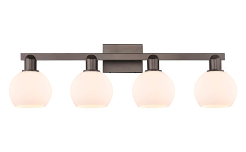 Arcadia Four Light Bath Vanity in Oil Rubbed Bronze (405|716-4W-OB-G121-6)