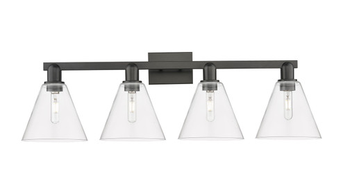 Arcadia Four Light Bath Vanity in Matte Black (405|716-4W-BK-GBC-82)
