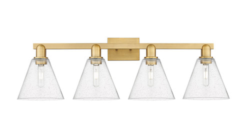 Arcadia Four Light Bath Vanity in Brushed Brass (405|716-4W-BB-GBC-84)